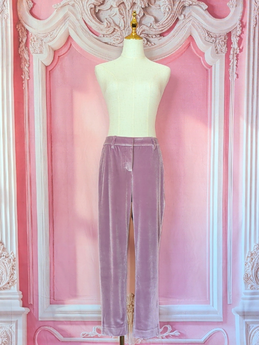 Wildfang Empower Velvet Slim Crop